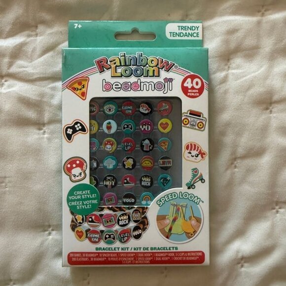 3 Rainbow Loom Beadmoji Bracelet Kits - 2 Christmas Themed 1 Trendy NEW - Picture 3 of 4